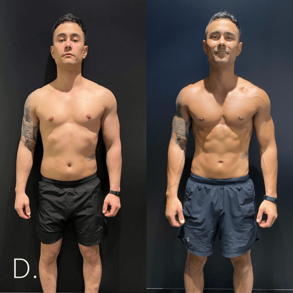 Body transformation in Melbourne by coach Miguel